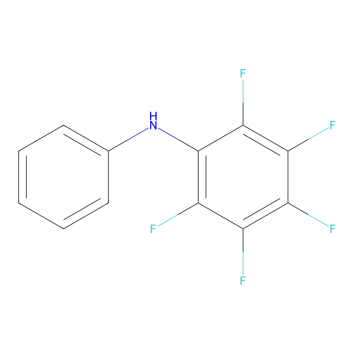 2,3,4,5,6-pentafluoro-N-phenylaniline molecular structure, CAS 3947-56-6