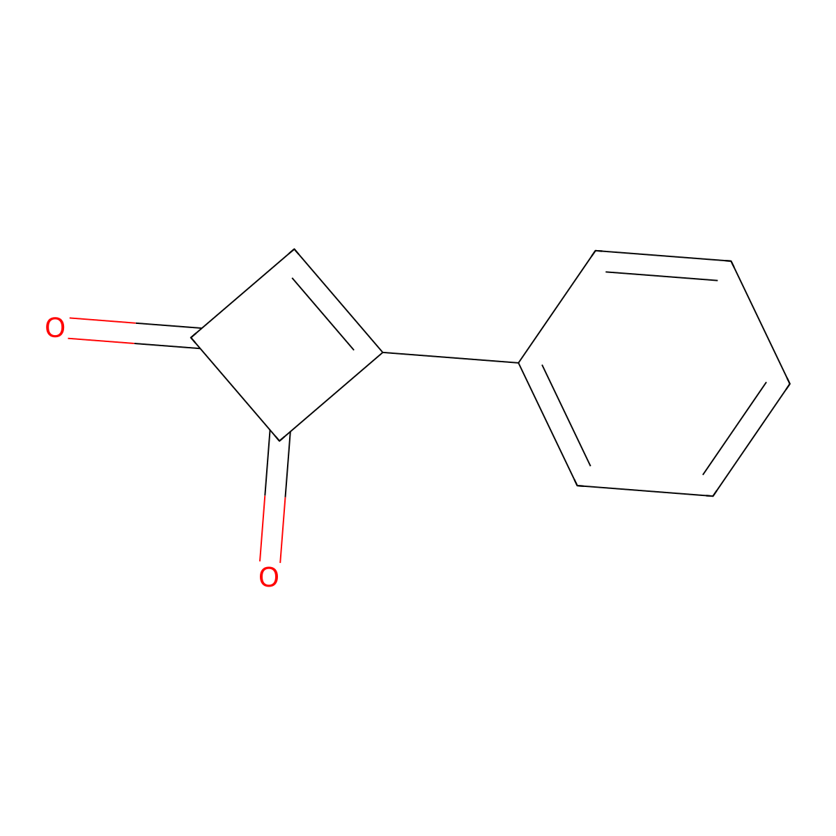 3-Phenyl-3-cyclobutene-1,2-dione molecular structure, CAS 3947-97-5