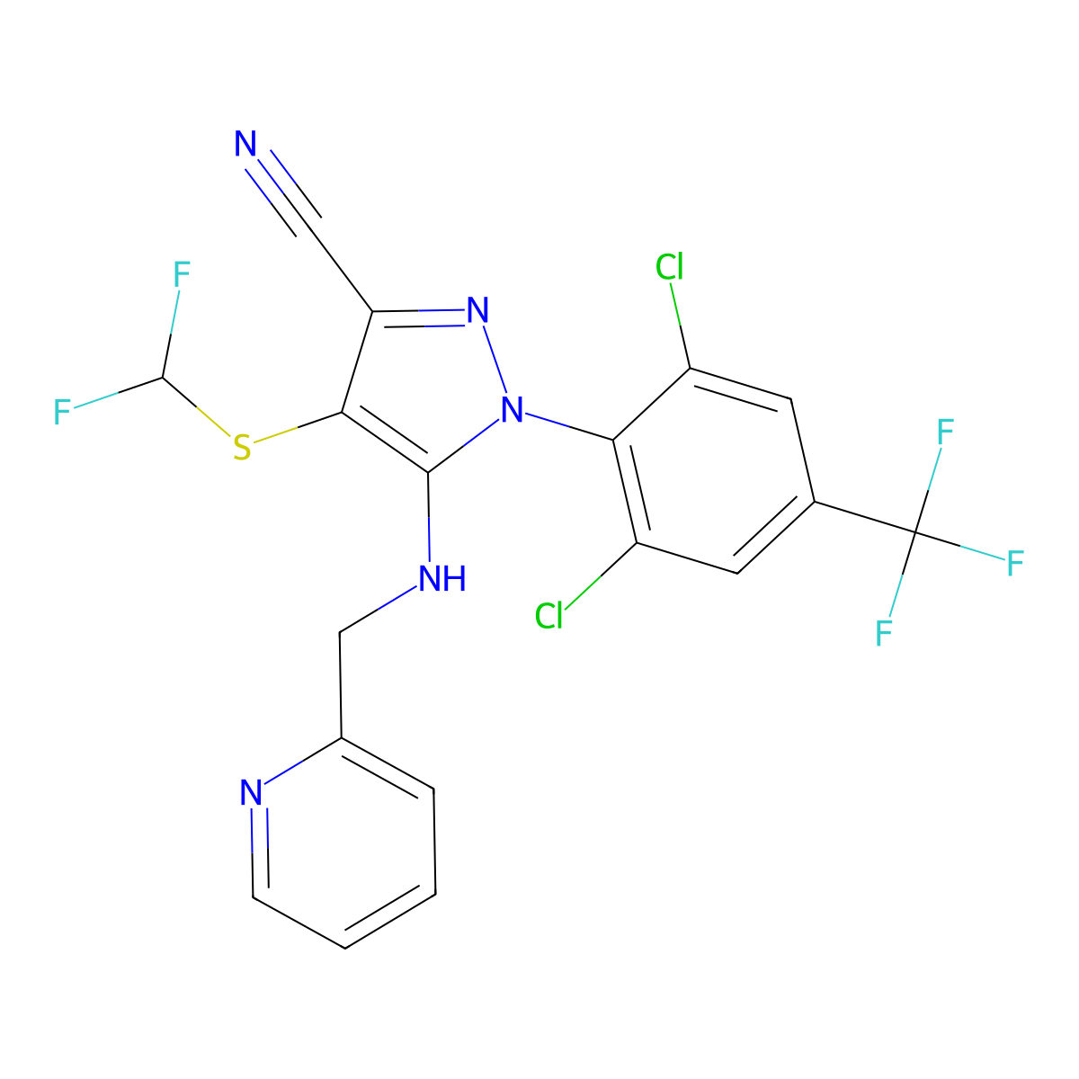 Pyriprole molecular structure, CAS 394730-71-3