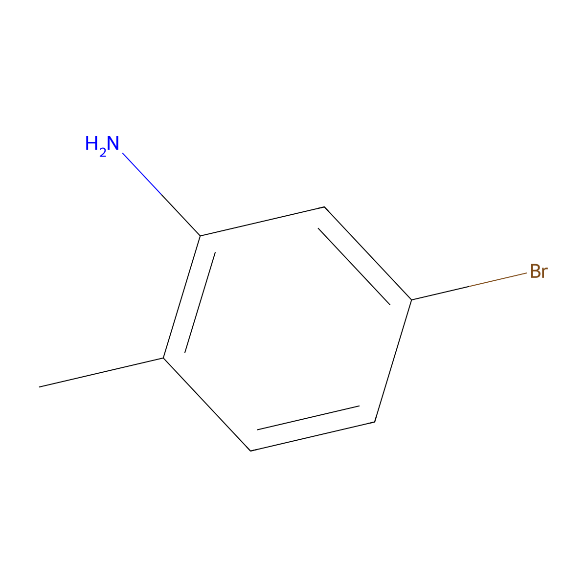 5-Bromo-o-toluidine molecular structure, CAS 39478-78-9