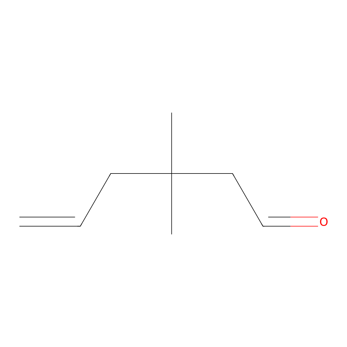 3,3-Dimethylhex-5-enal molecular structure, CAS 39482-40-1