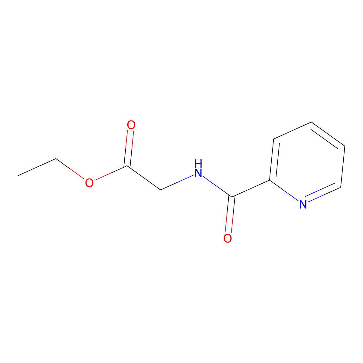 Ethyl 2-(picolinamido)acetate molecular structure, CAS 39484-31-6
