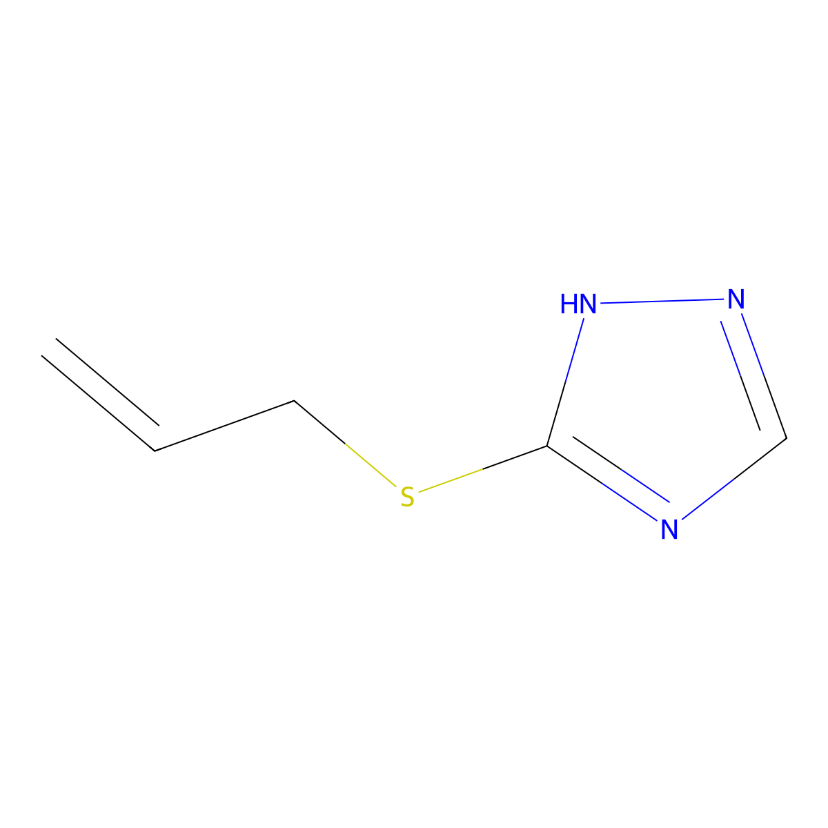 3-(allylsulfanyl)-1H-1,2,4-triazole molecular structure, CAS 39484-65-6