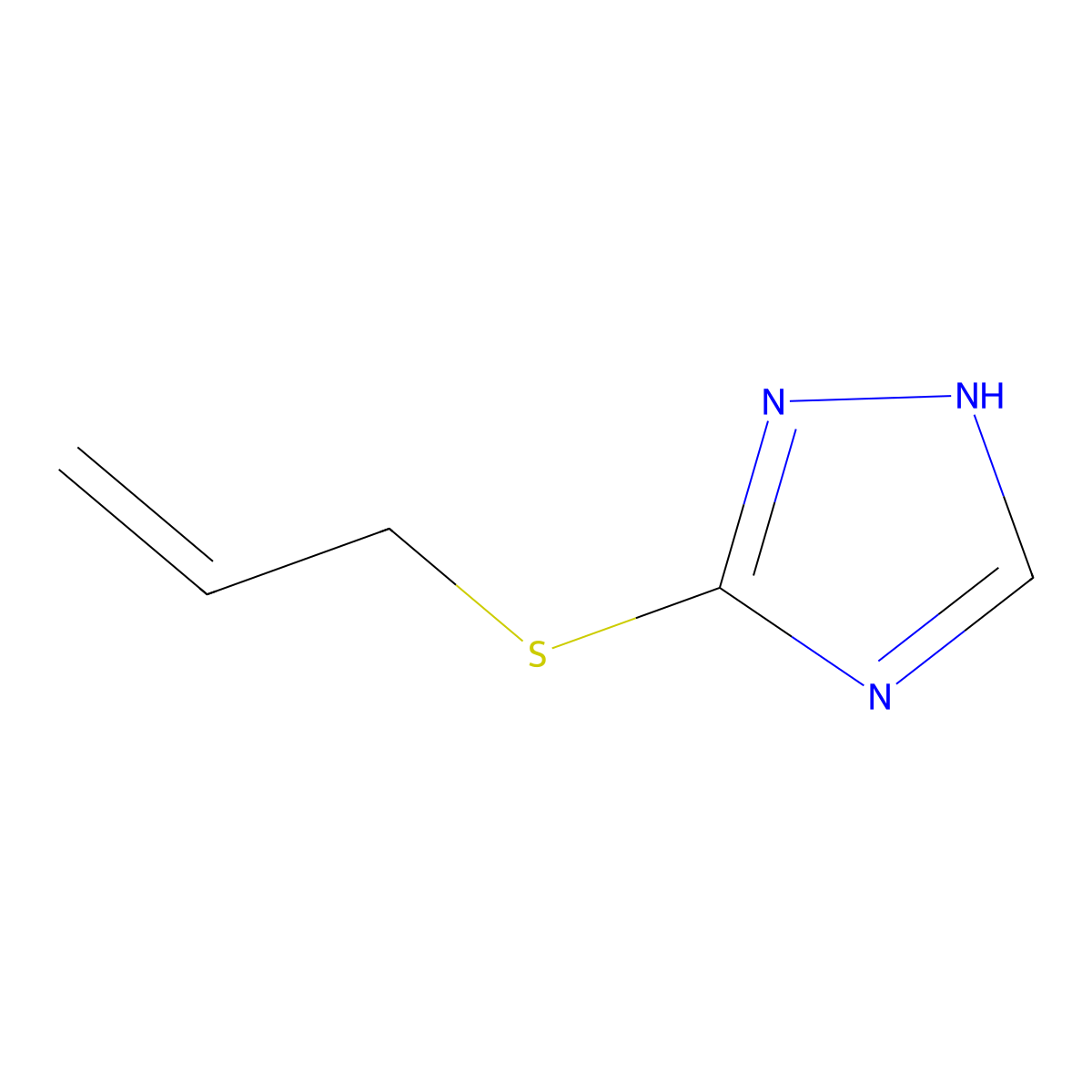 3-(allylsulfanyl)-1H-1,2,4-triazole molecular structure, CAS 39484-65-6