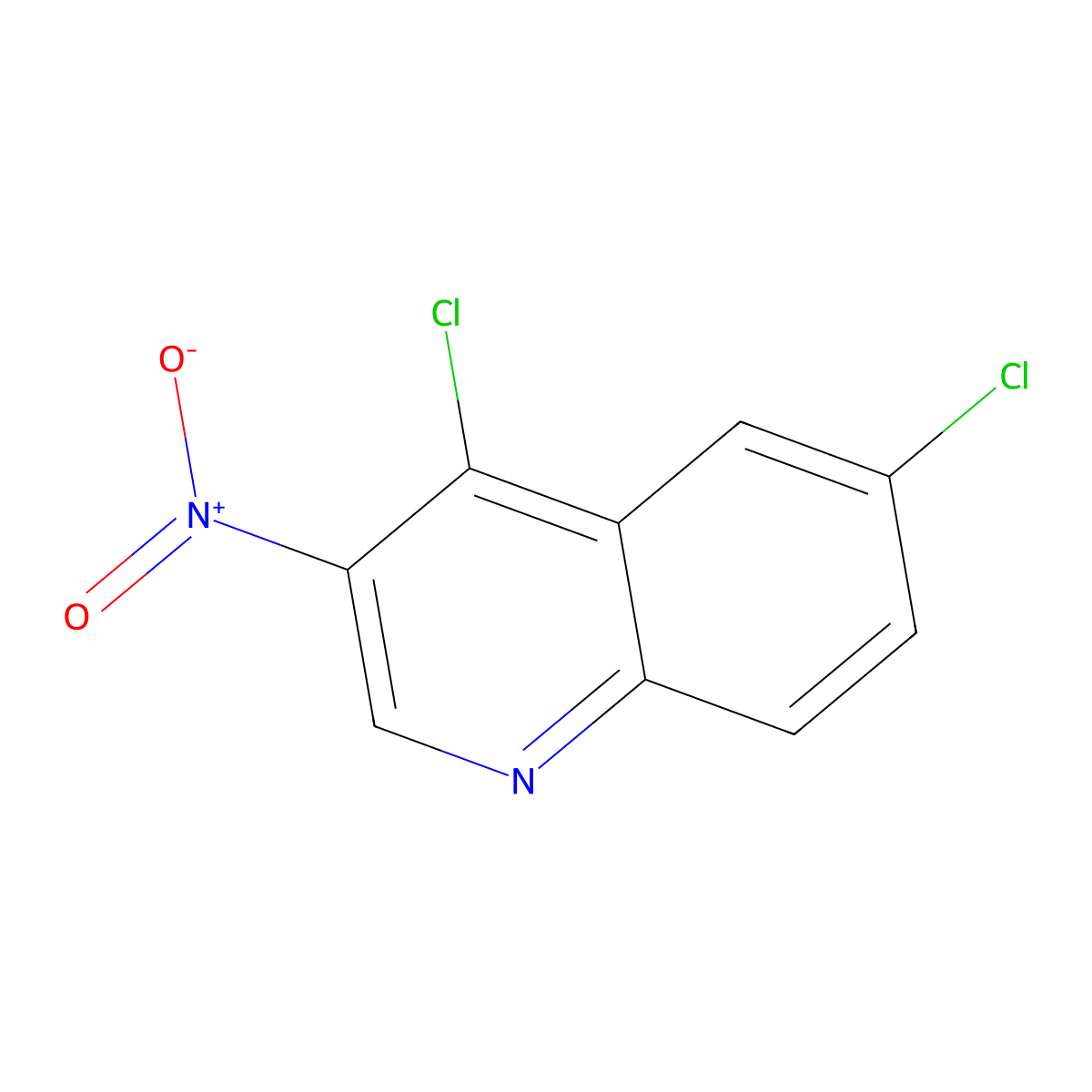 4,6-Dichloro-3-nitroquinoline molecular structure, CAS 39487-85-9