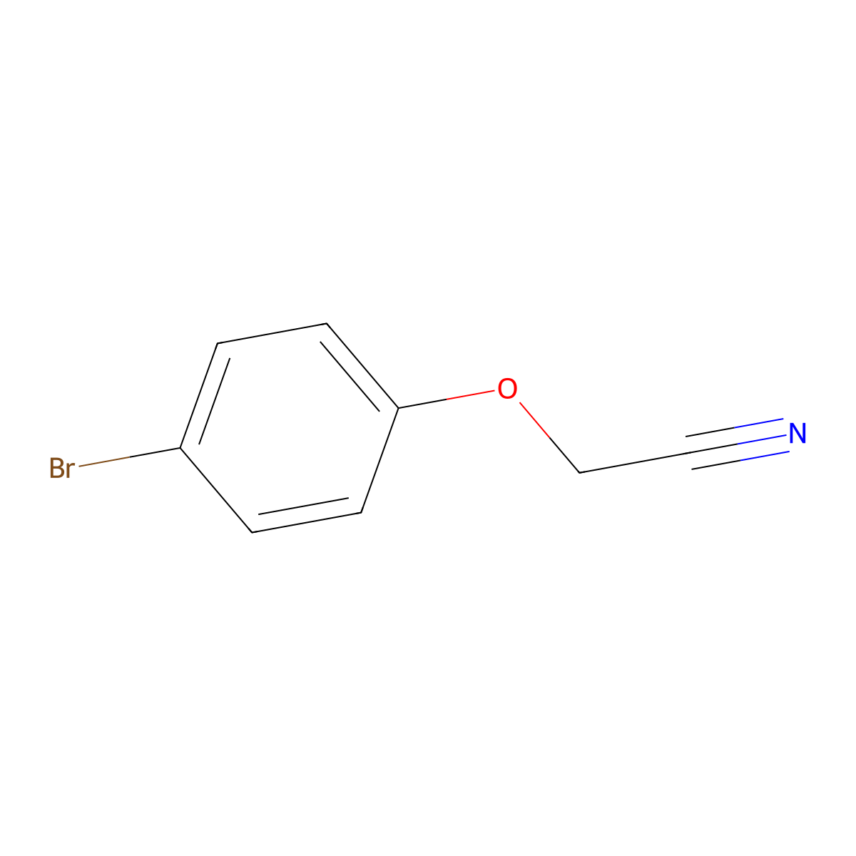 (4-Bromophenoxy)acetonitrile molecular structure, CAS 39489-67-3