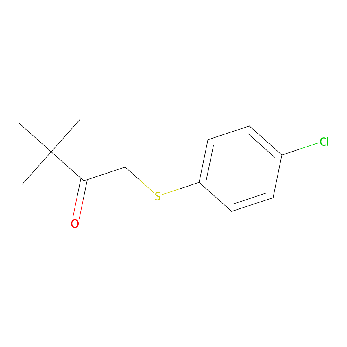 1-((4-Chlorophenyl)thio)-3,3-dimethylbutan-2-one molecular structure, CAS 39489-71-9