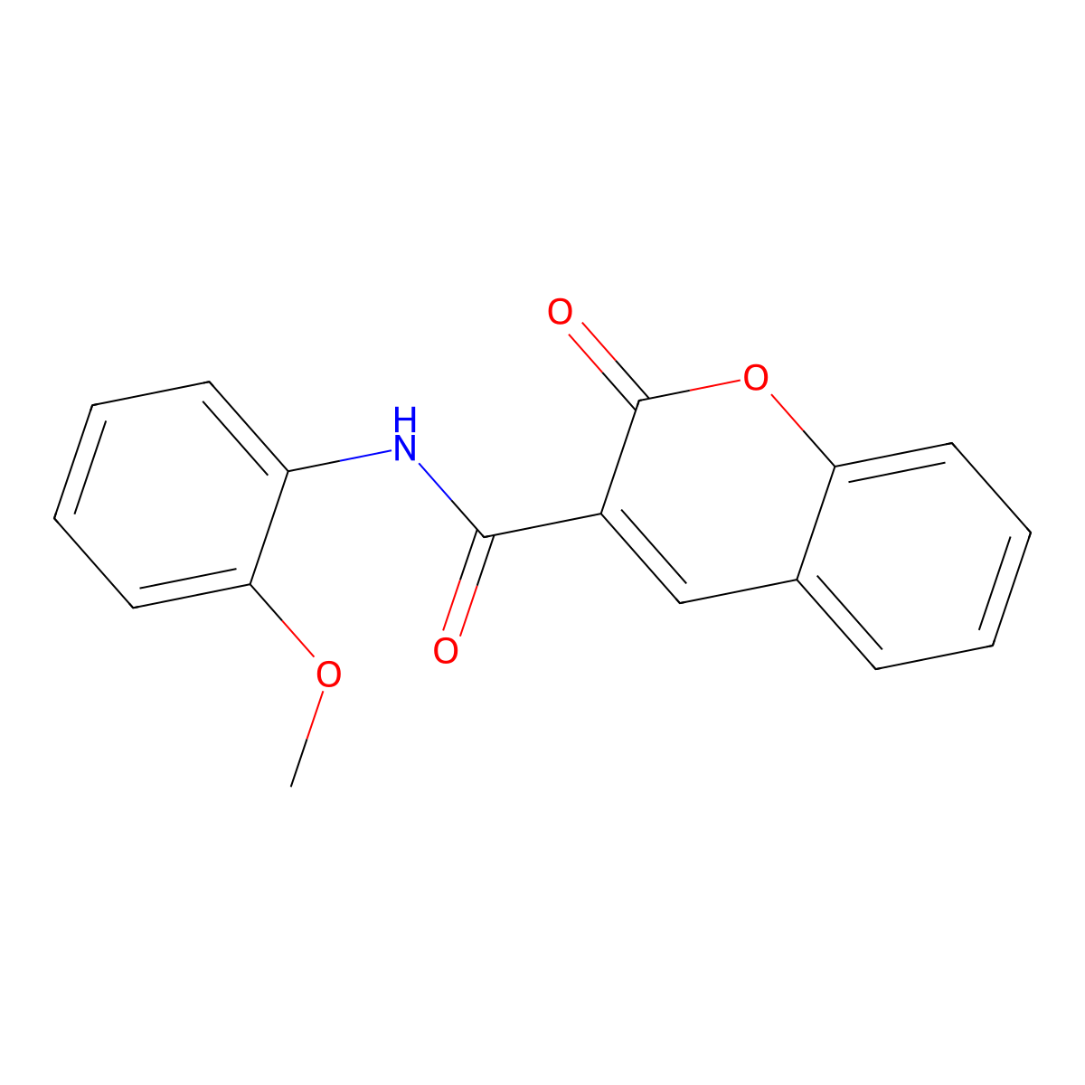 N-(2-methoxyphenyl)-2-oxo-2H-chromene-3-carboxamide molecular structure, CAS 3949-39-1