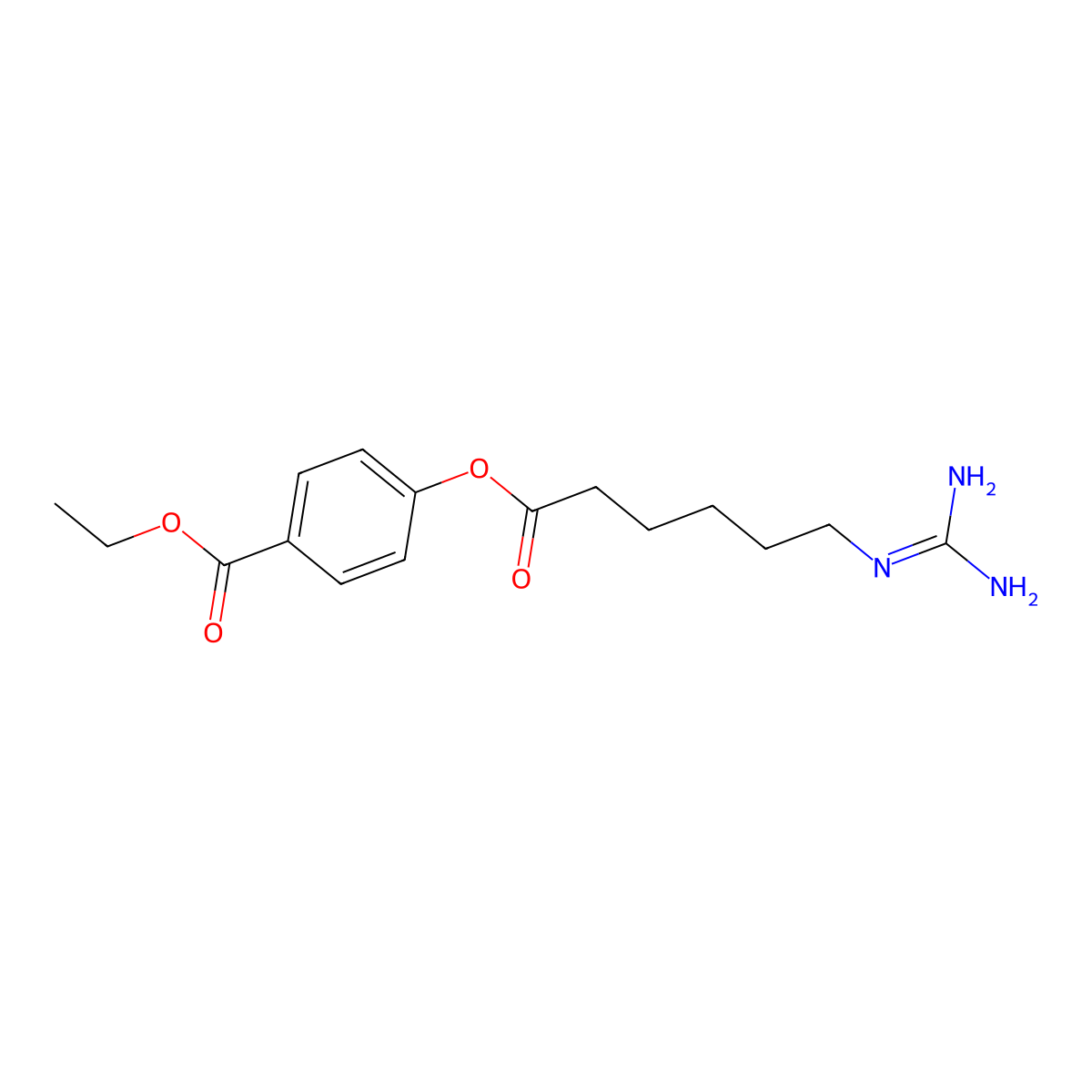 Gabexate molecular structure, CAS 39492-01-8