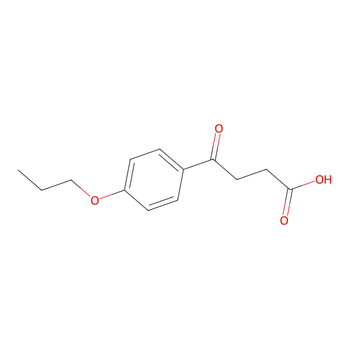 4-Oxo-4-(4-propoxyphenyl)butanoic acid molecular structure, CAS 39496-82-7