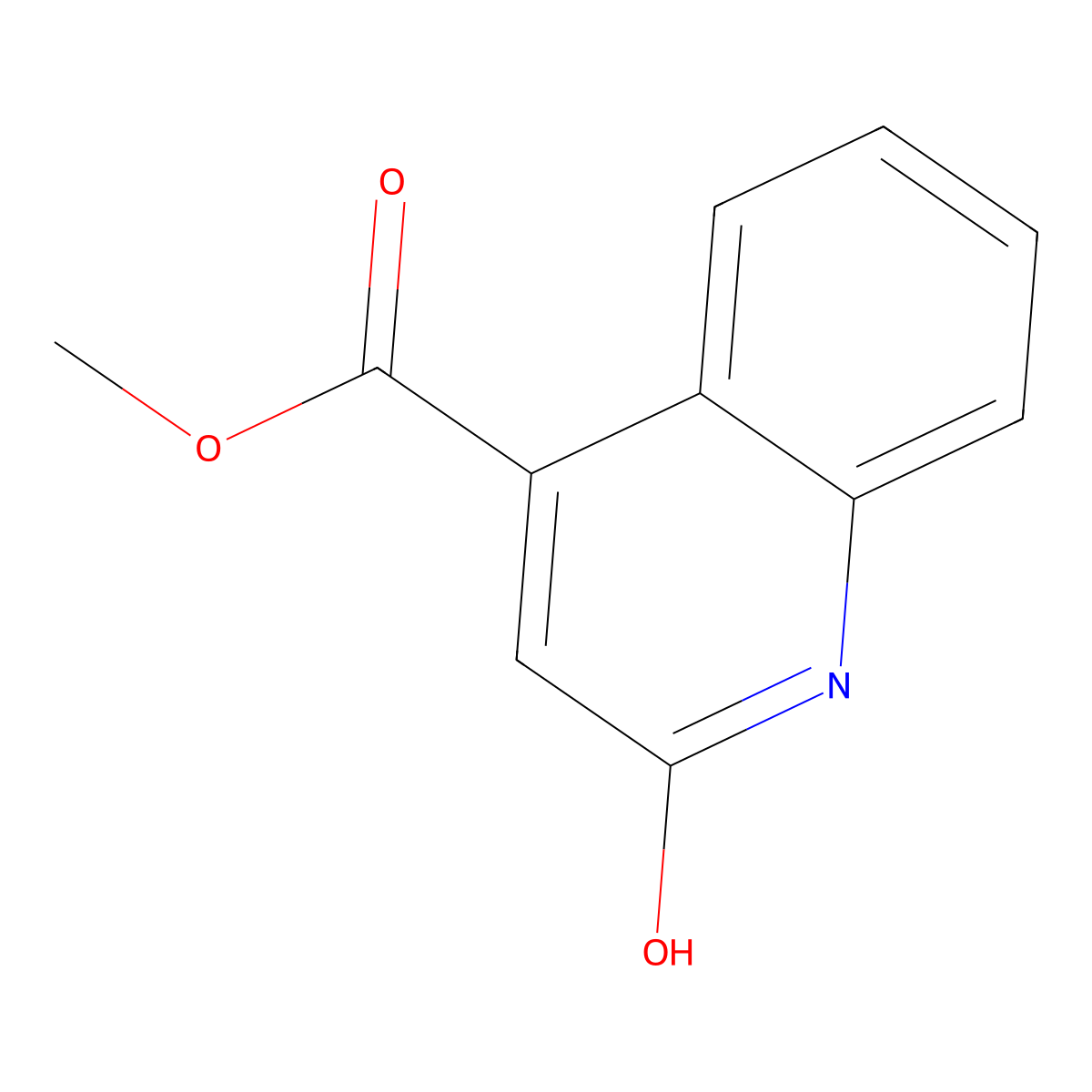 4-Quinolinecarboxylic acid, 1,2-dihydro-2-oxo-, methyl ester molecular structure, CAS 39497-01-3