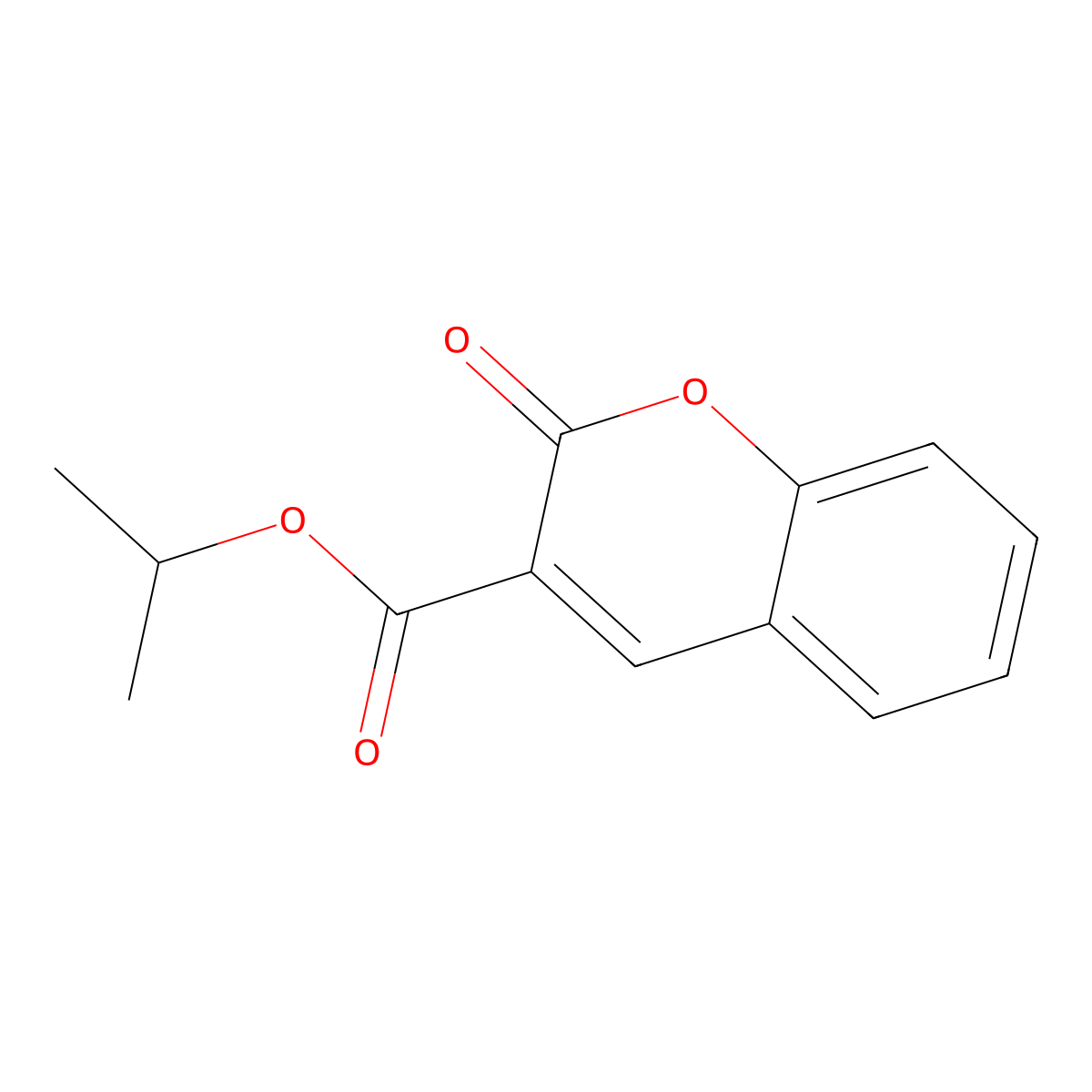 Isopropyl 2-oxo-2H-chromene-3-carboxylate molecular structure, CAS 39497-14-8