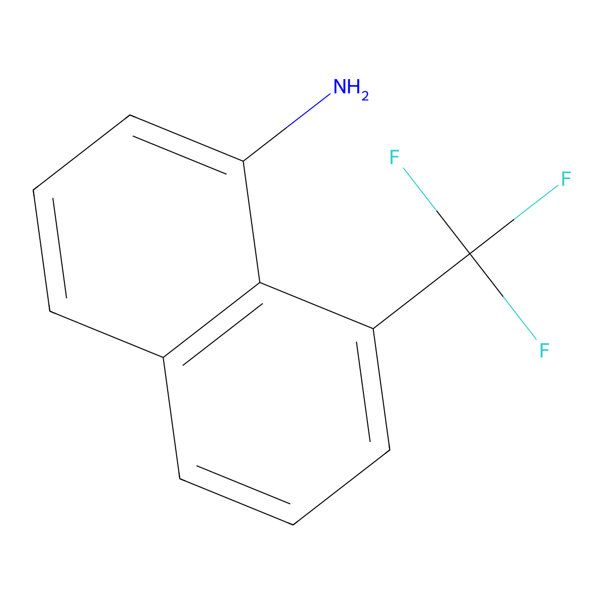 1-Amino-8-(trifluoromethyl)naphthalene molecular structure, CAS 39499-12-2