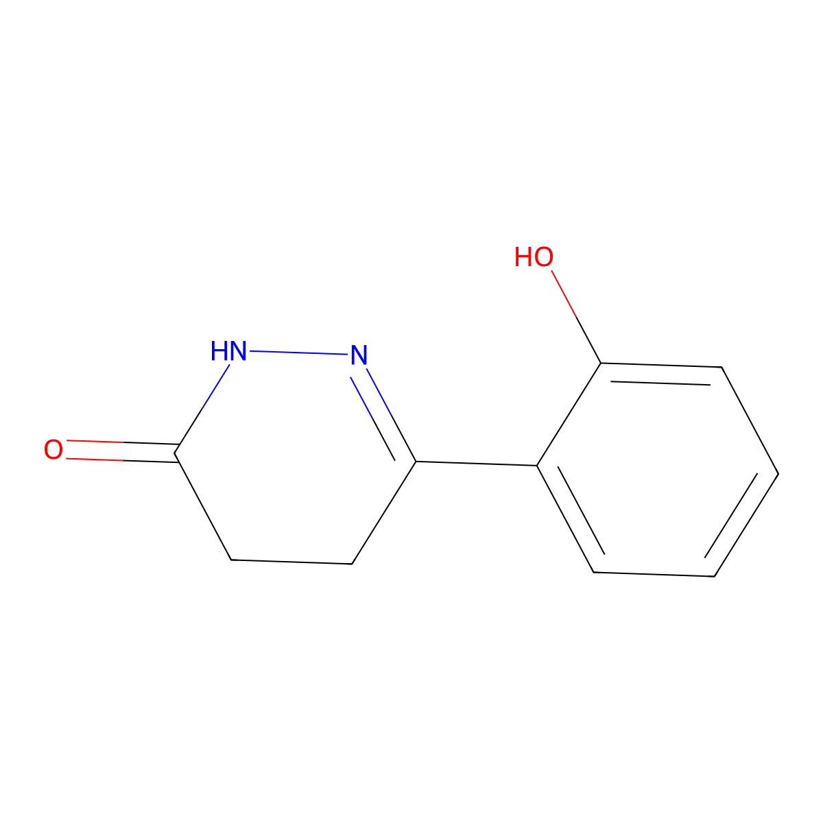 6-(2-Hydroxyphenyl)-2,3,4,5-tetrahydropyridazin-3-one molecular structure, CAS 39499-60-0