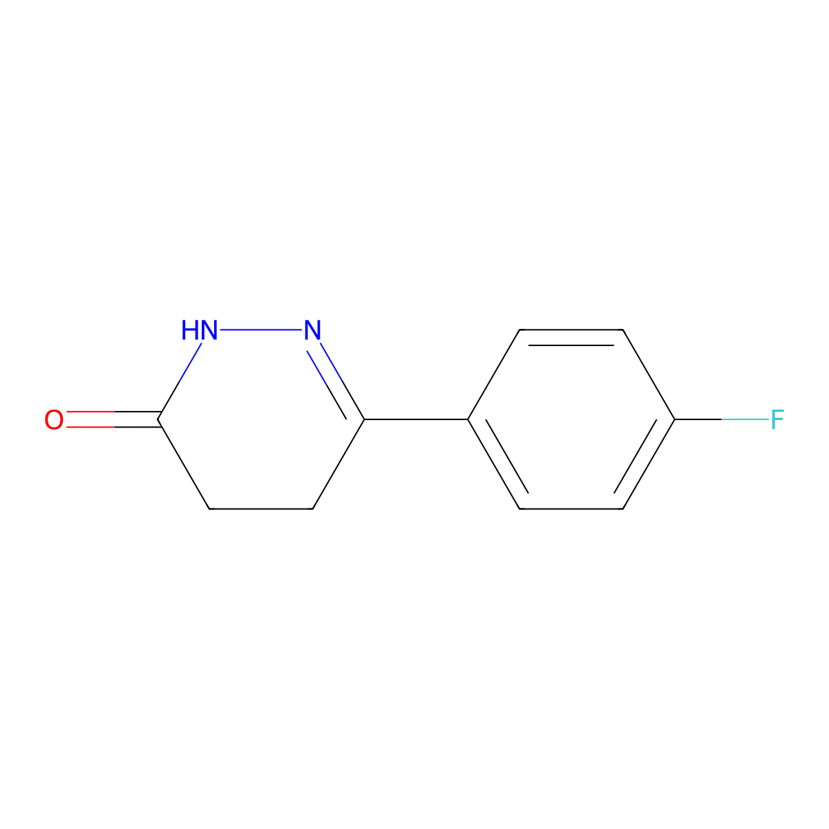 6-(4-Fluorophenyl)-4,5-dihydro-3(2H)-pyridazinone molecular structure, CAS 39499-62-2