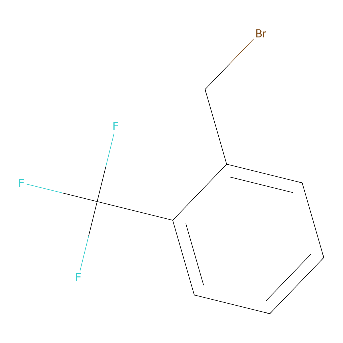 1-(Bromomethyl)-2-(trifluoromethyl)benzene molecular structure, CAS 395-44-8