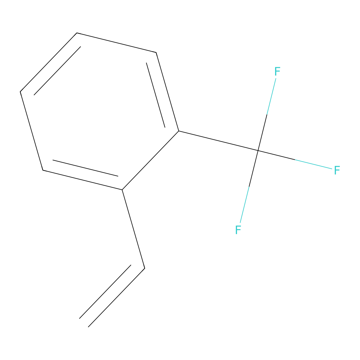 o-(Trifluoromethyl)styrene molecular structure, CAS 395-45-9