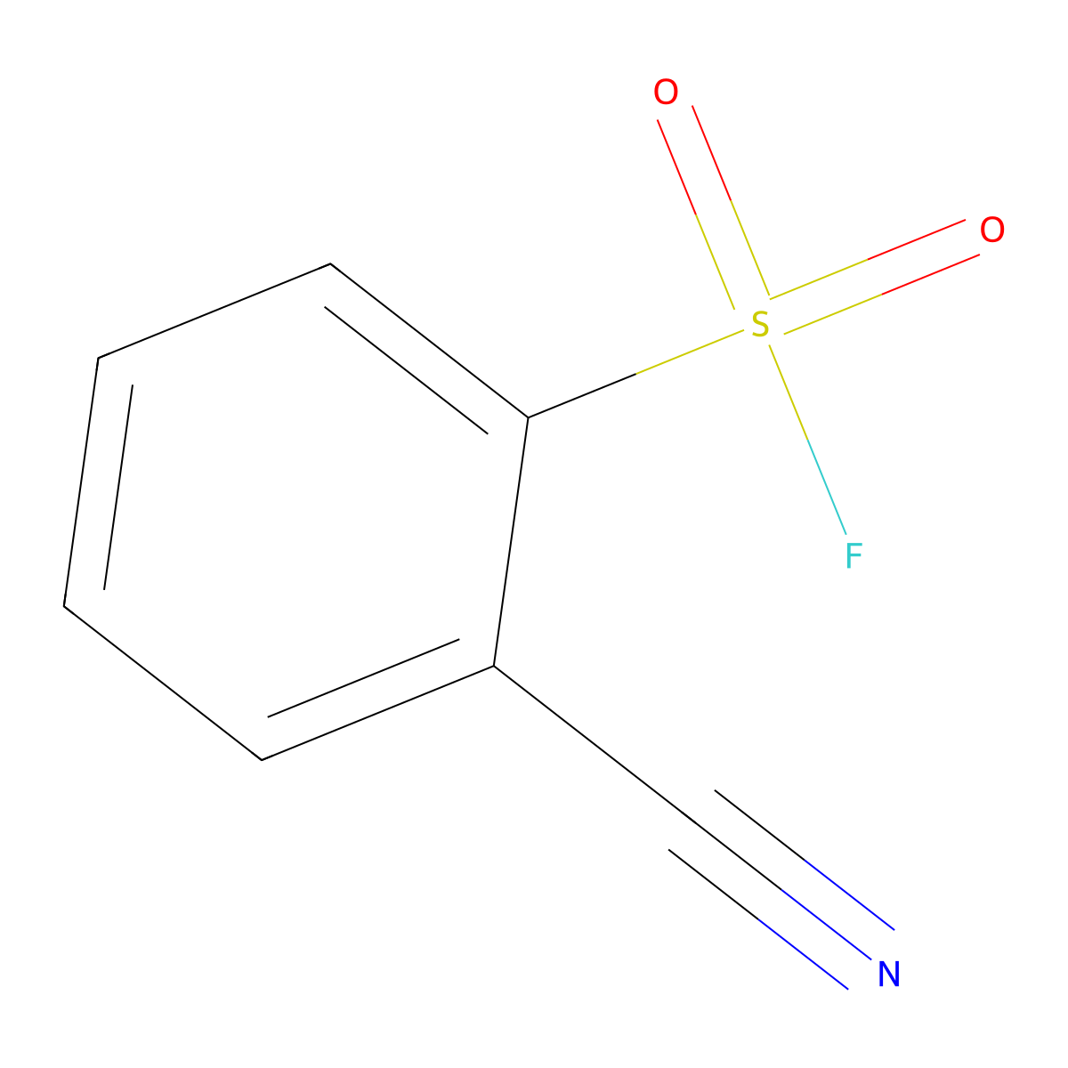 2-Cyanobenzenesulfonyl fluoride molecular structure, CAS 395-46-0