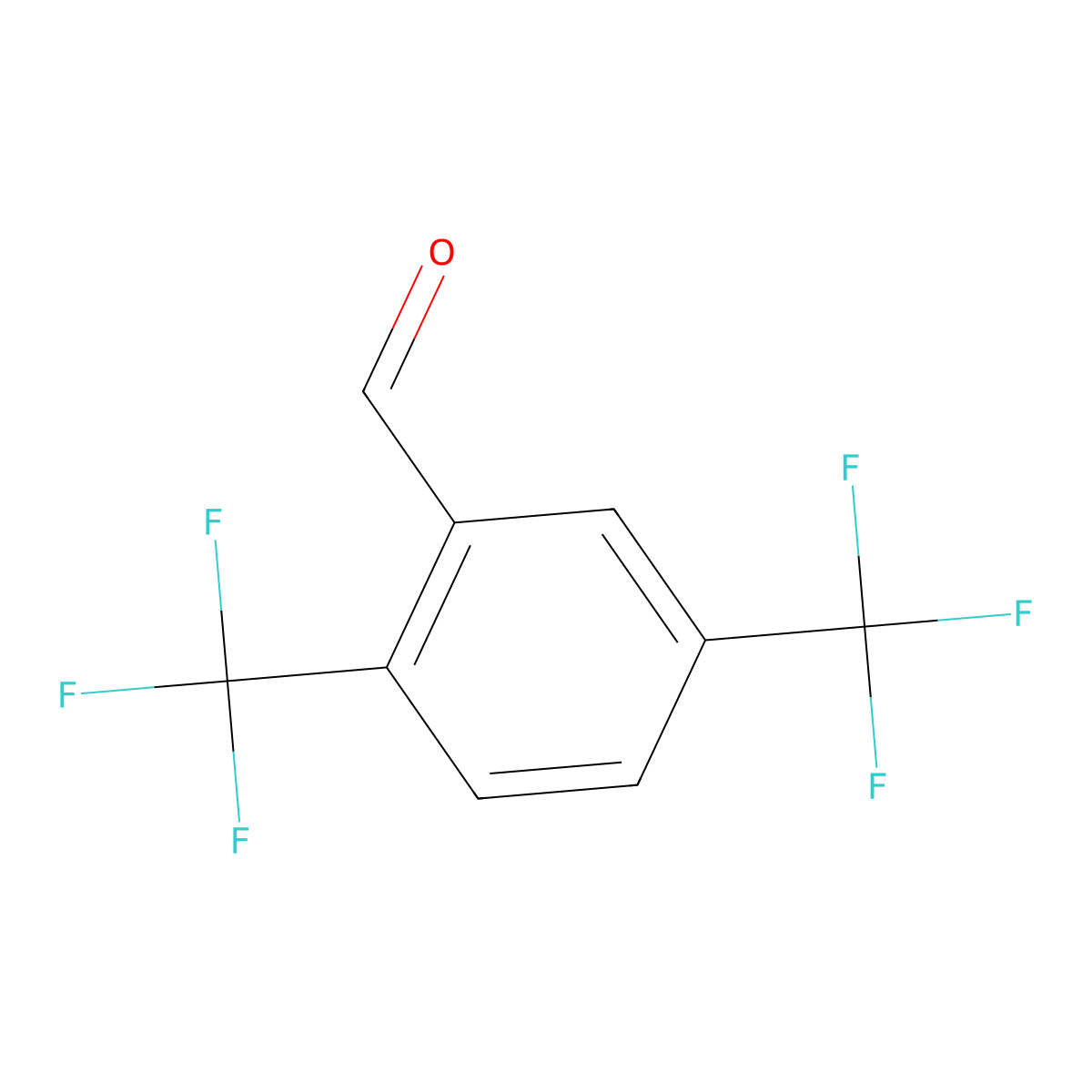2,5-Bis(trifluoromethyl)benzaldehyde molecular structure, CAS 395-64-2