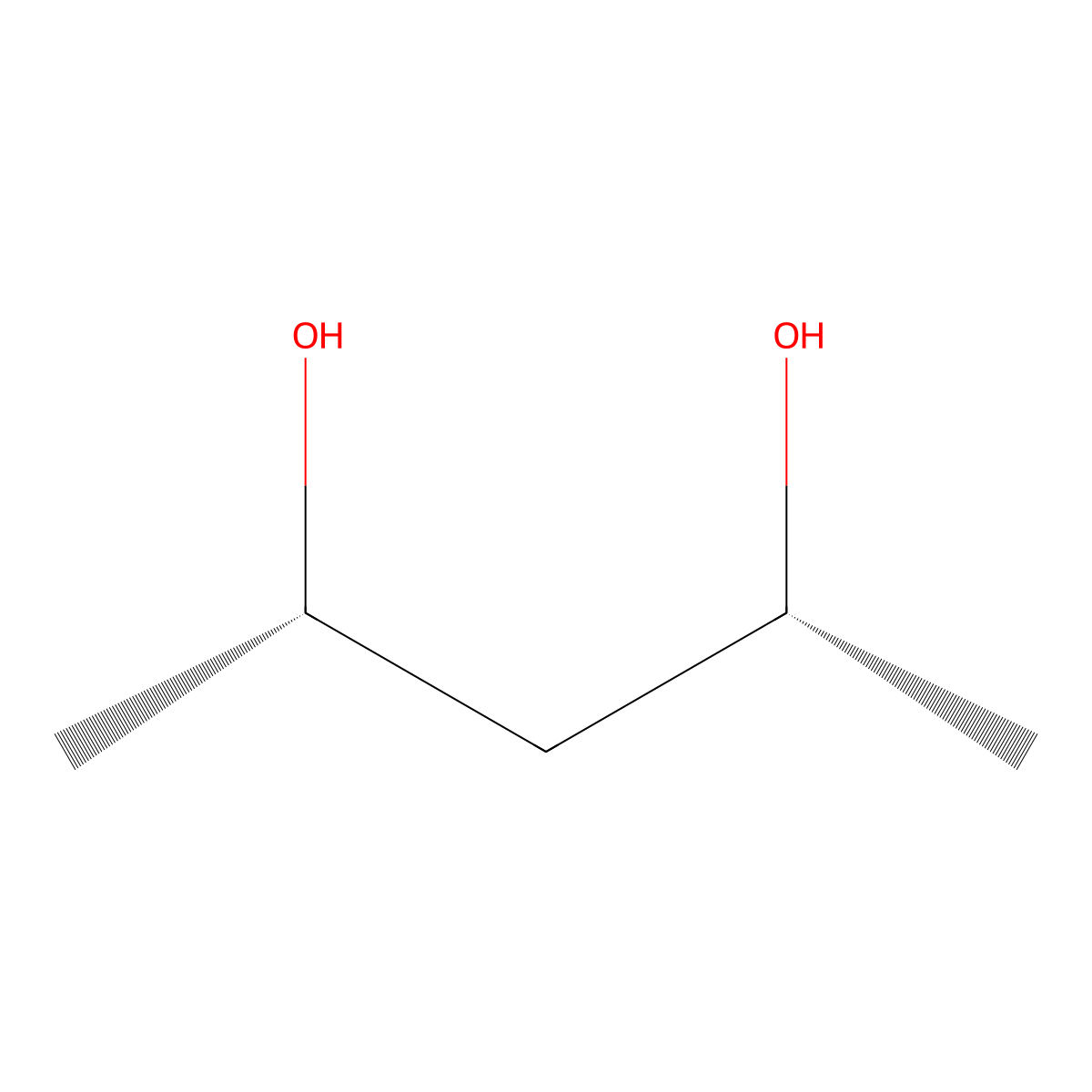2,4-pentanediol, (R*,S*)- molecular structure, CAS 3950-21-8