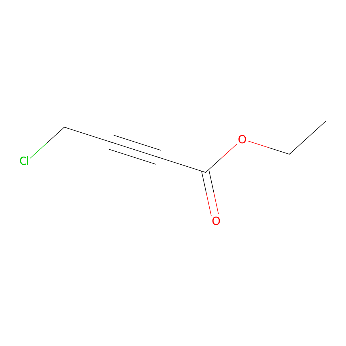 Ethyl 4-chlorobut-2-ynoate molecular structure, CAS 39501-85-4