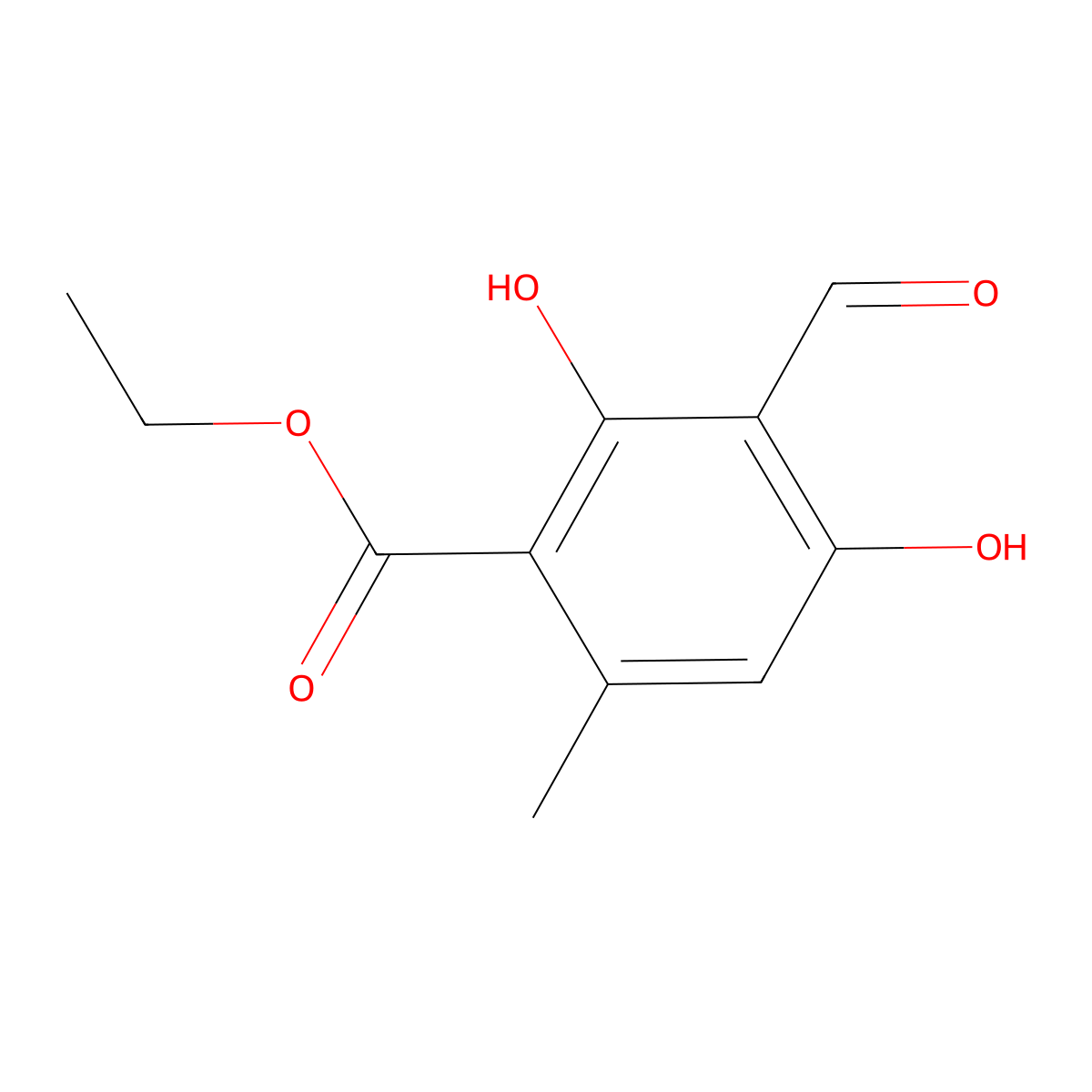 Ethyl Hematommate molecular structure, CAS 39503-14-5