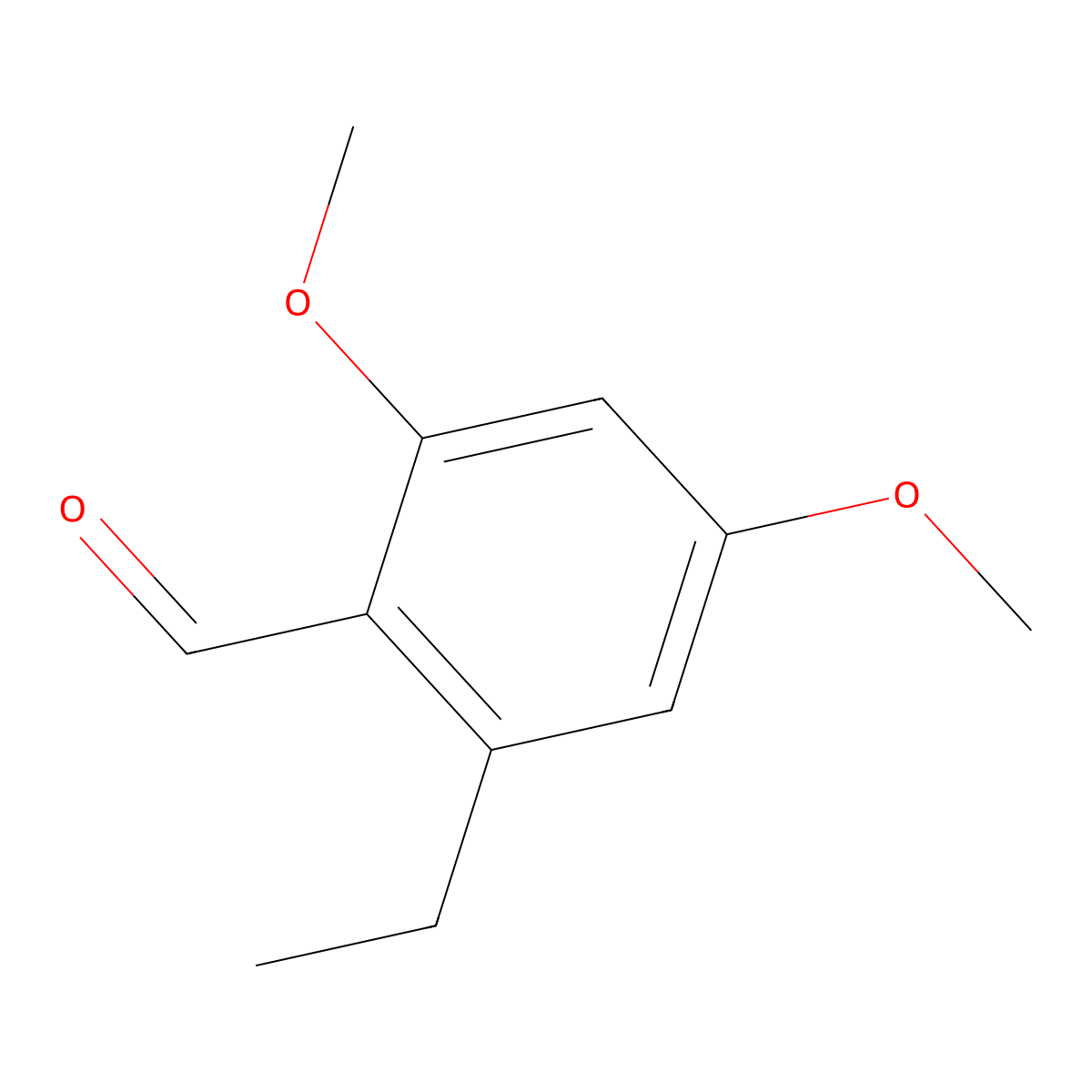 2-Ethyl-4,6-dimethoxybenzaldehyde molecular structure, CAS 39503-16-7