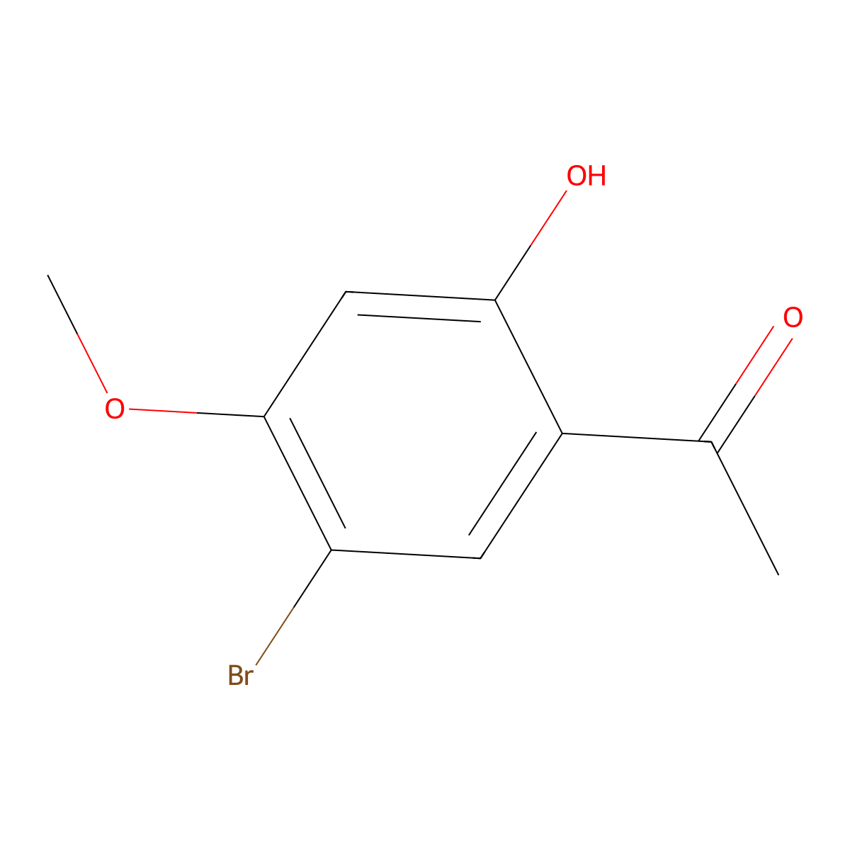 1-(5-Bromo-2-hydroxy-4-methoxyphenyl)ethanone molecular structure, CAS 39503-61-2