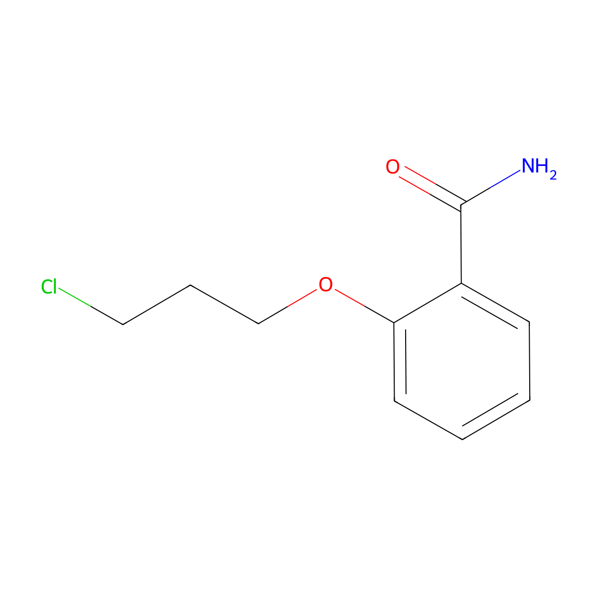 2-(3-Chloropropoxy)benzamide molecular structure, CAS 39506-65-5