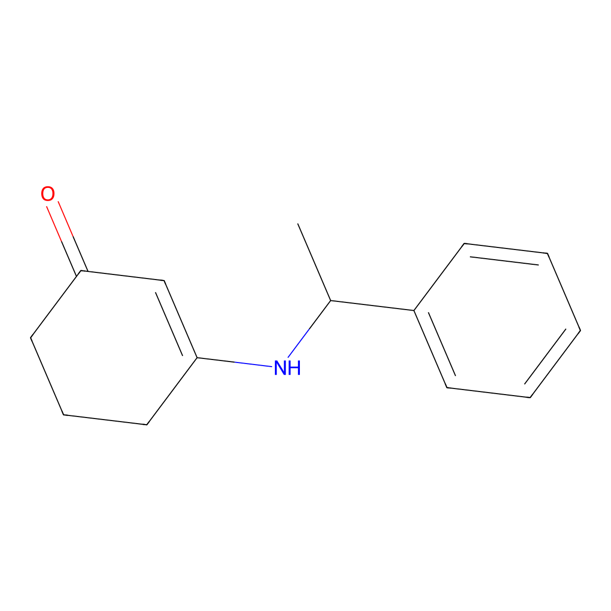 (R)-3-((1-Phenylethyl)amino)cyclohex-2-enone molecular structure, CAS 395060-15-8