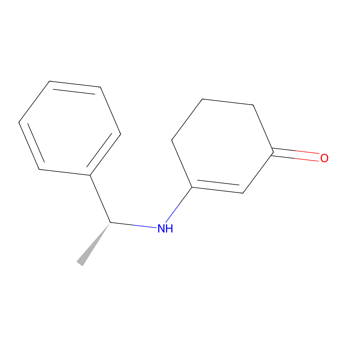 (R)-3-((1-Phenylethyl)amino)cyclohex-2-enone molecular structure, CAS 395060-15-8