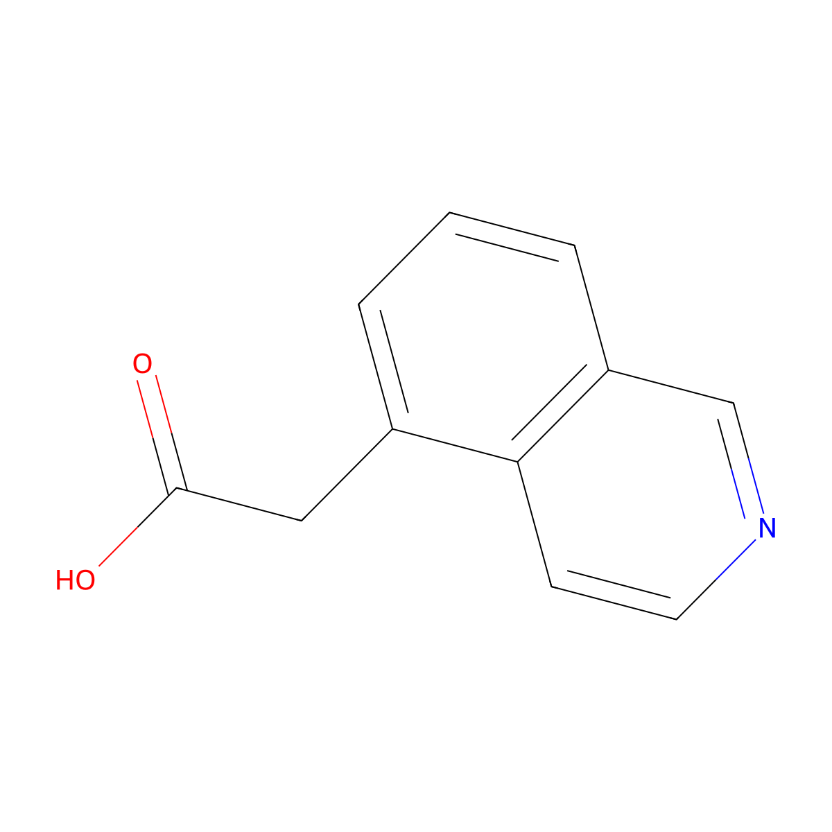 2-(Isoquinolin-5-YL)acetic acid molecular structure, CAS 395074-85-8