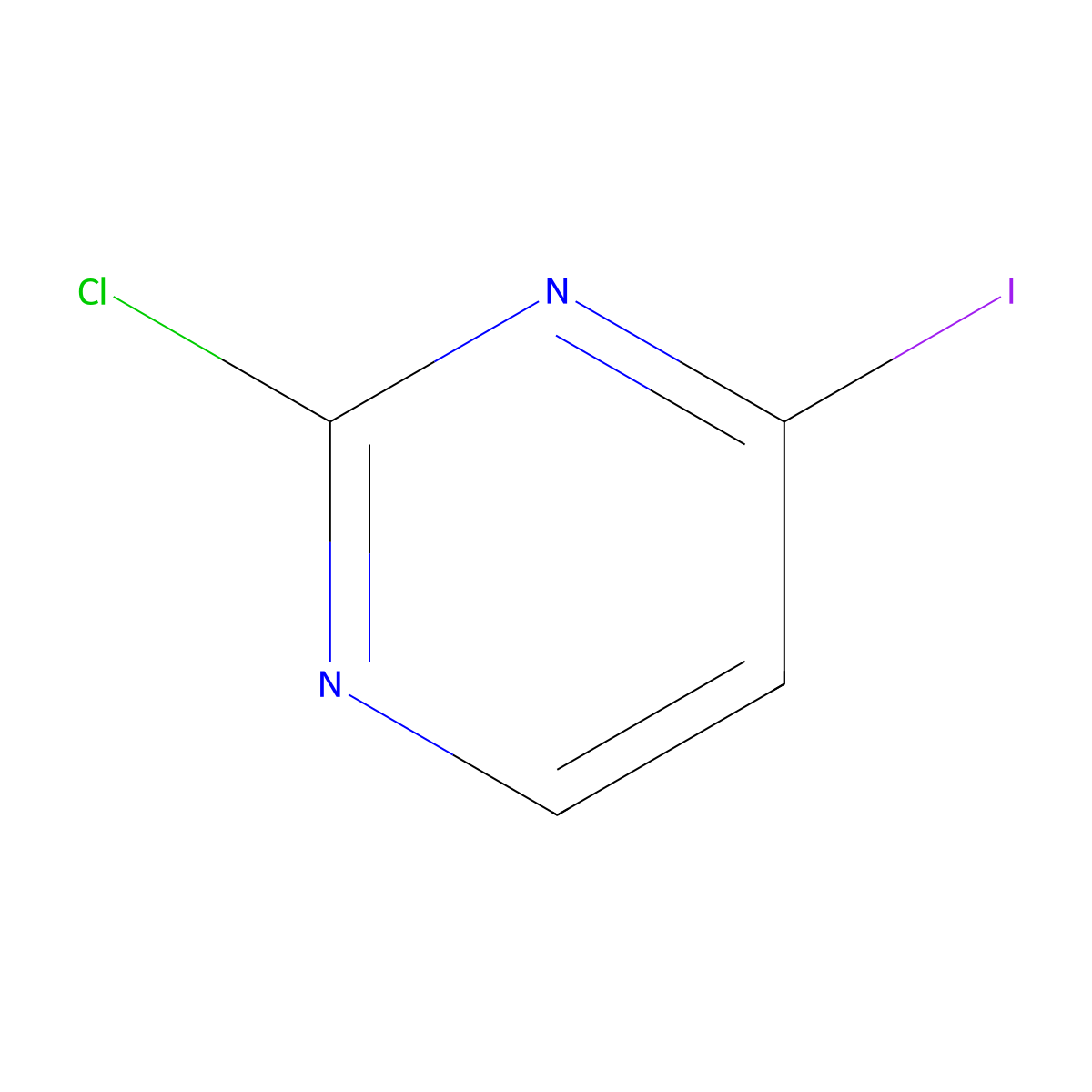 2-Chloro-4-iodopyrimidine molecular structure, CAS 395082-55-0