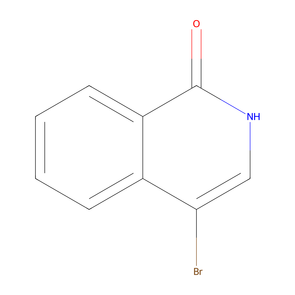 4-Bromo-1-hydroxyisoquinoline molecular structure, CAS 3951-95-9