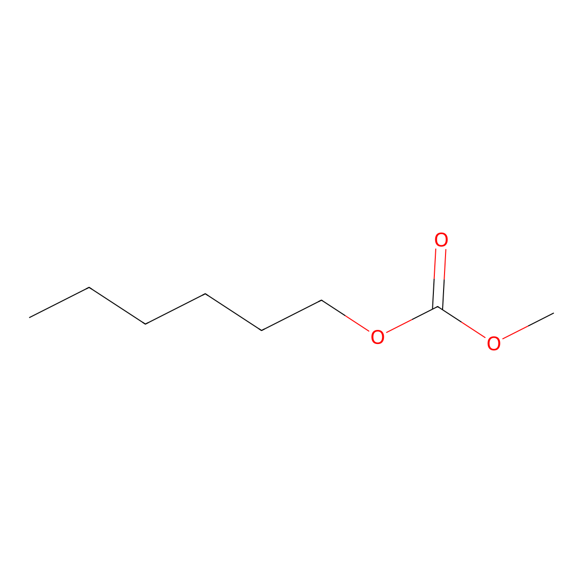 Carbonic acid, hexyl methyl ester molecular structure, CAS 39511-75-6