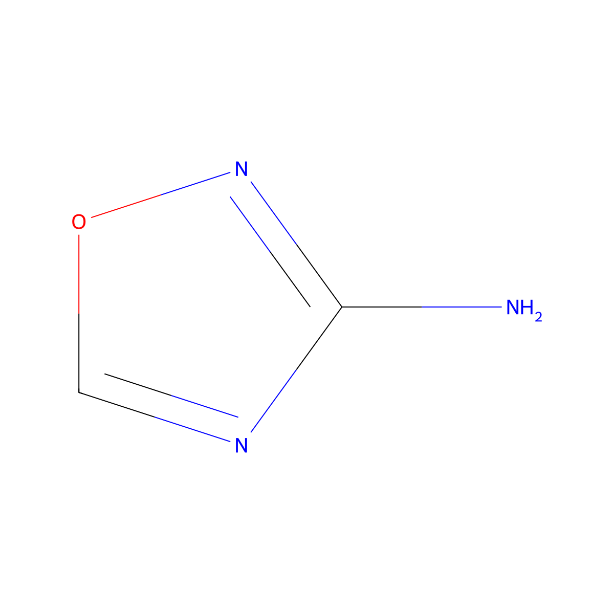 1,2,4-Oxadiazol-3-amine molecular structure, CAS 39512-64-6
