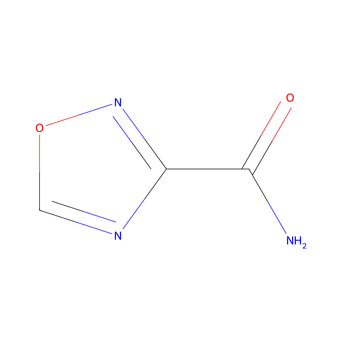 1,2,4-Oxadiazole-3-carboxamide molecular structure, CAS 39512-74-8