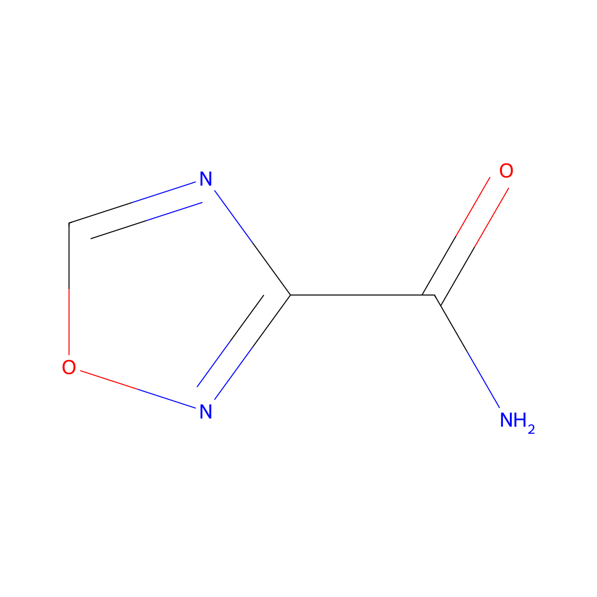 1,2,4-Oxadiazole-3-carboxamide molecular structure, CAS 39512-74-8