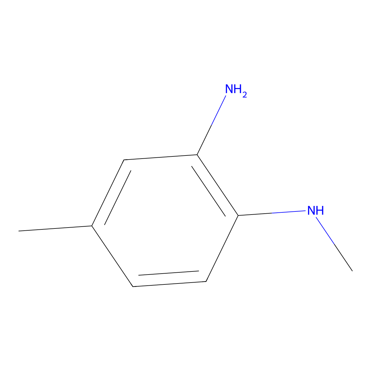 N1,4-Dimethylbenzene-1,2-diamine molecular structure, CAS 39513-19-4