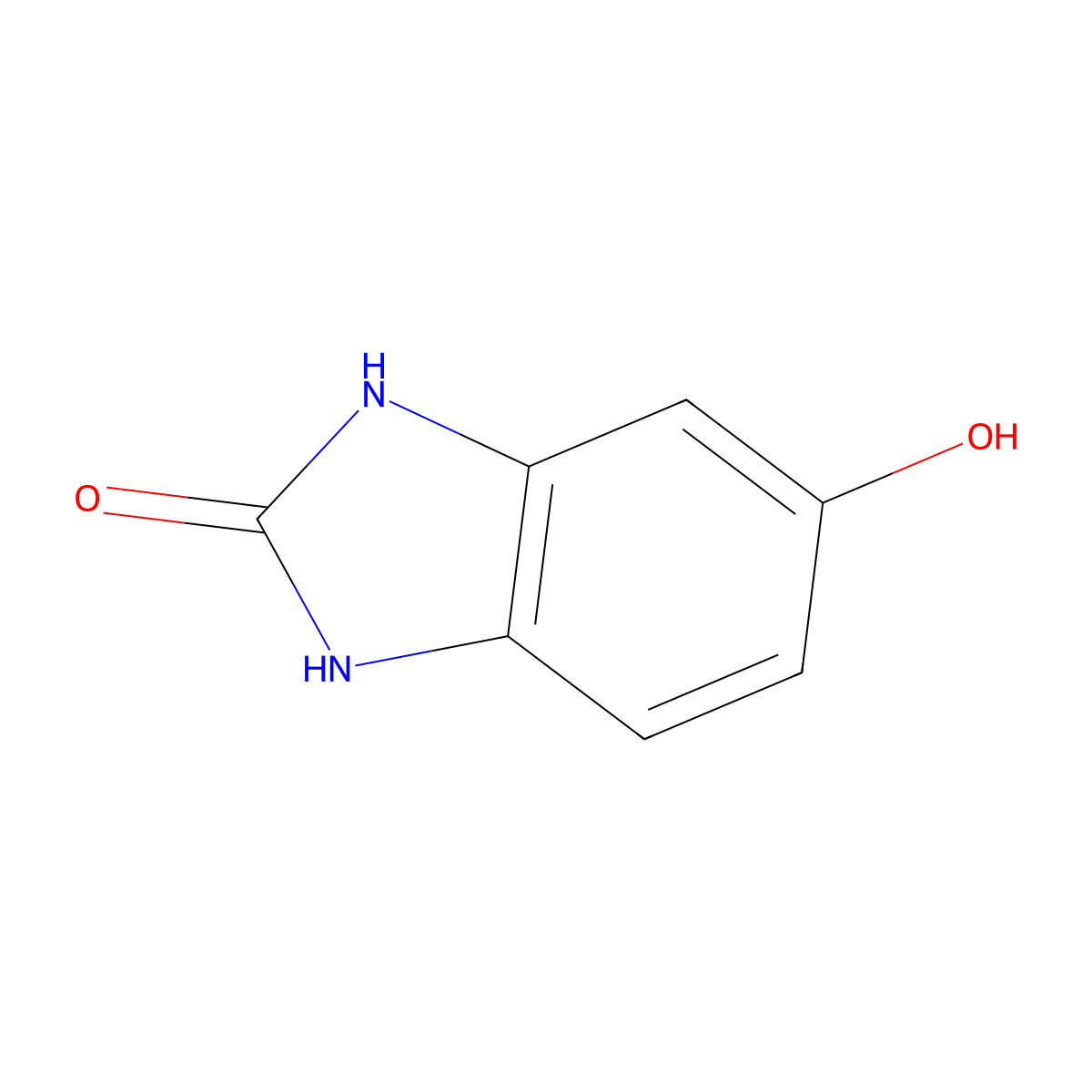 2H-Benzimidazol-2-one, 1,3-dihydro-5-hydroxy- molecular structure, CAS 39513-24-1