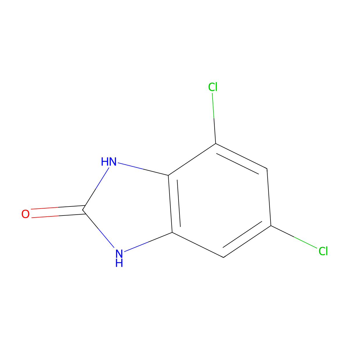 4,6-Dichloro-1,3-dihydro-2H-benzimidazol-2-one molecular structure, CAS 39513-29-6