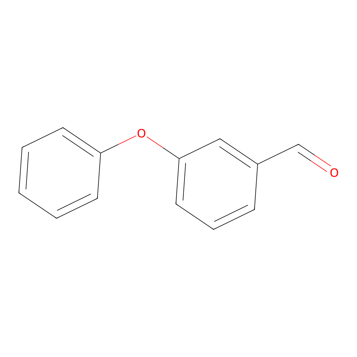 3-Phenoxybenzaldehyde molecular structure, CAS 39515-51-0