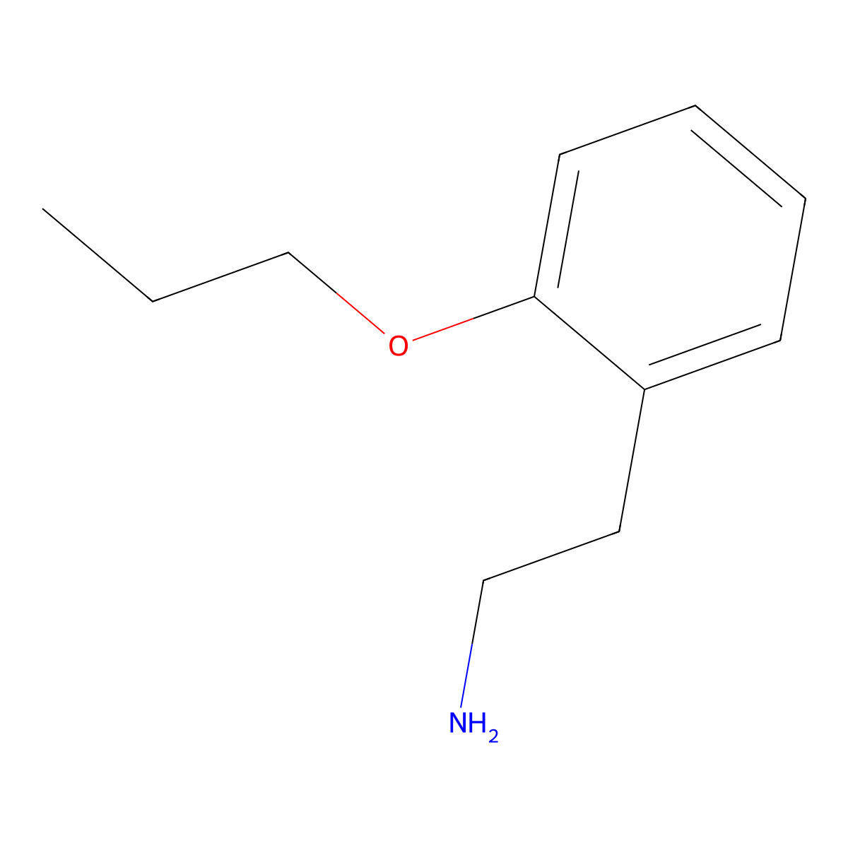 2-(2-Propoxyphenyl)ethanamine molecular structure, CAS 39515-69-0