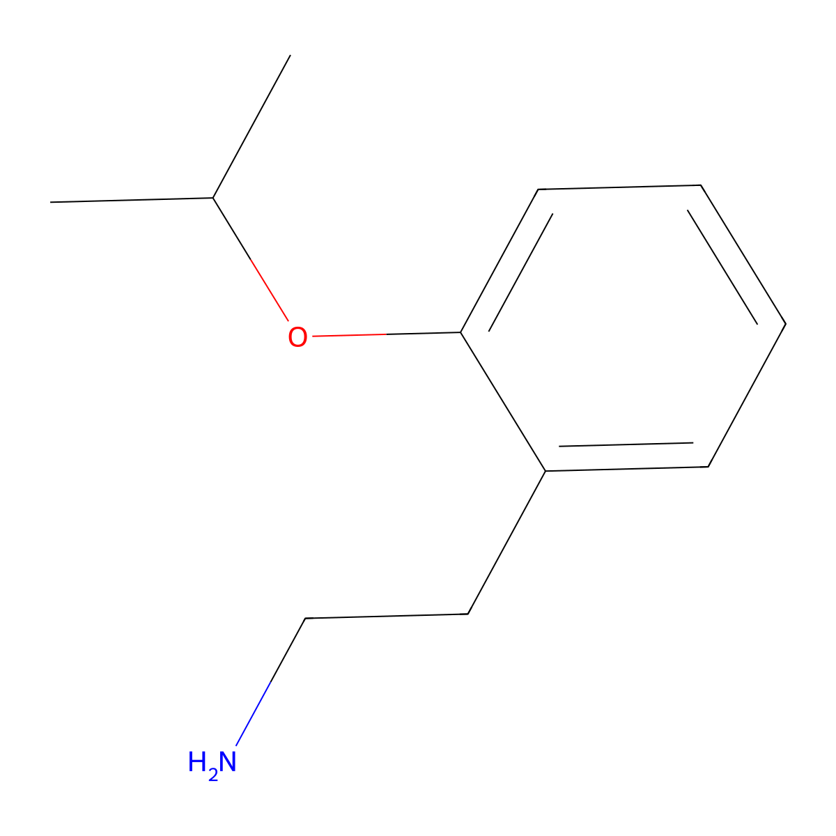 2-(2-Isopropoxyphenyl)ethanamine molecular structure, CAS 39515-75-8