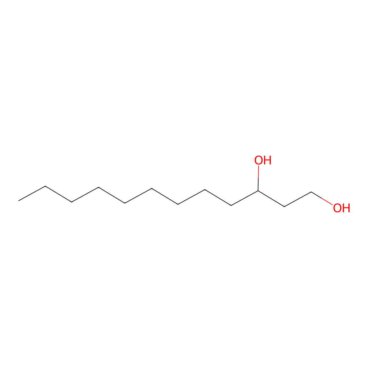 1,3-Dodecanediol molecular structure, CAS 39516-24-0