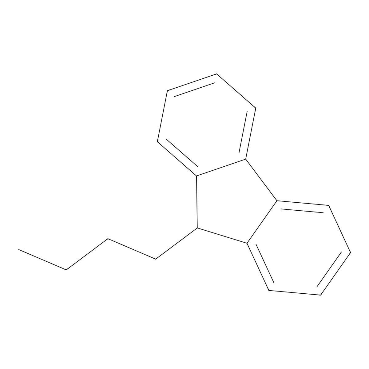 9-n-Butylfluorene molecular structure, CAS 3952-42-9
