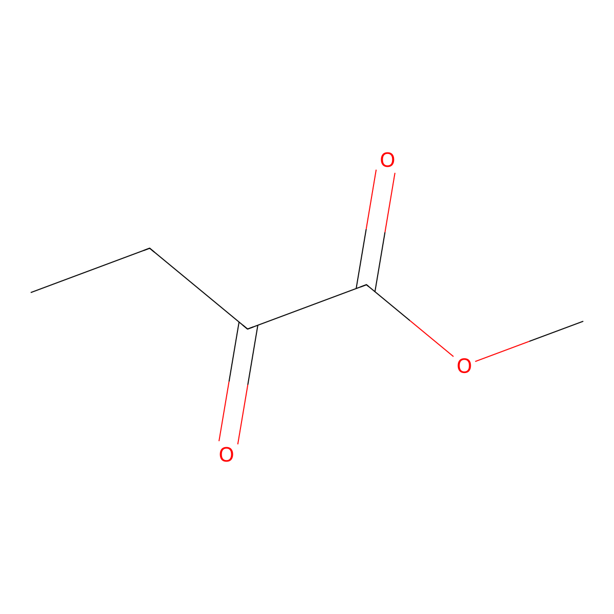 2-Ketobutyric acid methyl ester molecular structure, CAS 3952-66-7