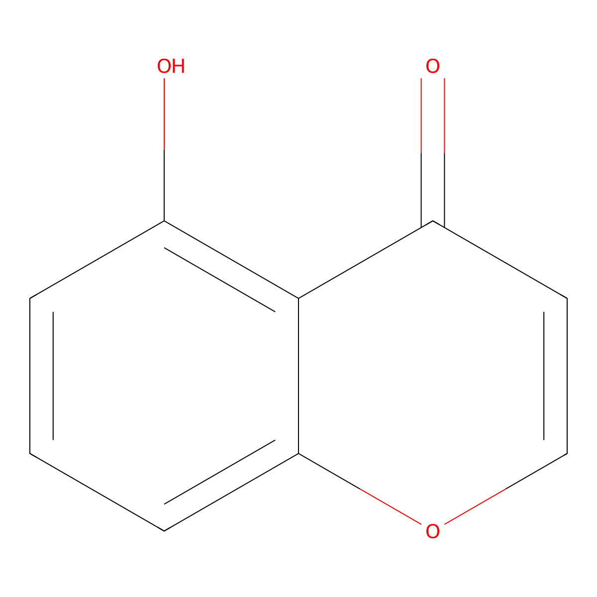 5-hydroxy-4H-chromen-4-one molecular structure, CAS 3952-69-0