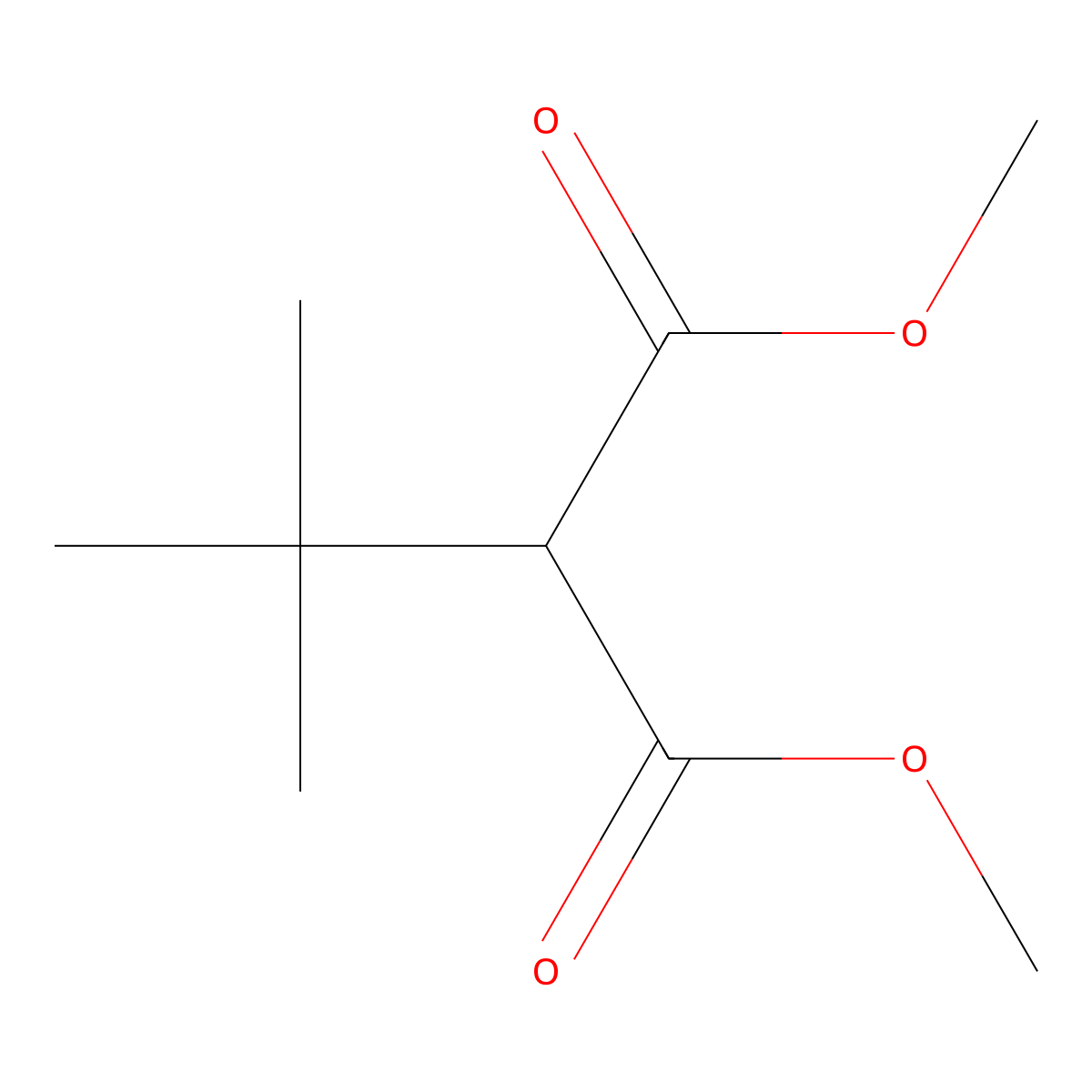 Dimethyl 2-(tert-butyl)malonate molecular structure, CAS 39520-25-7