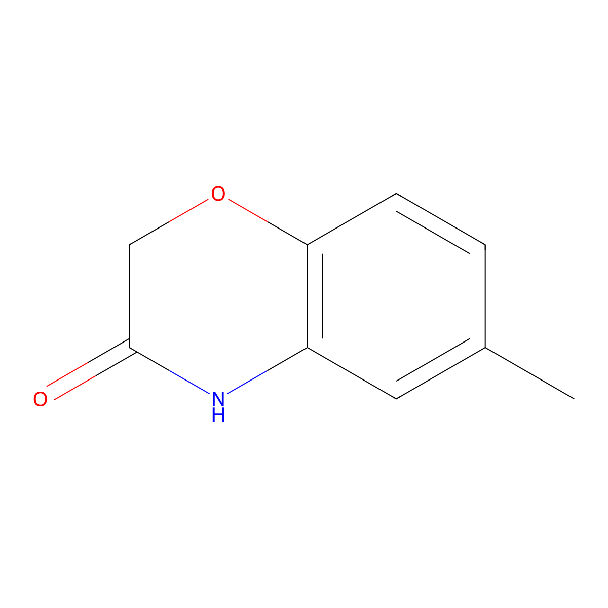 2H-1,4-Benzoxazine-3(4H)-one, 6-methyl- molecular structure, CAS 39522-26-4